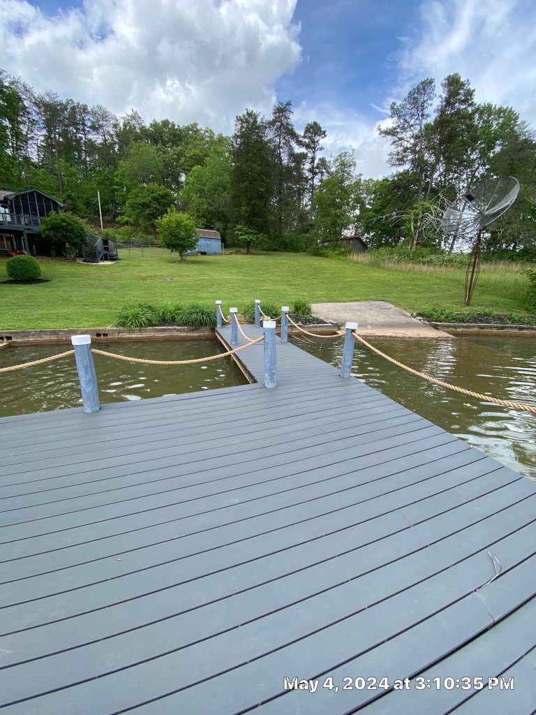 wooden deck cleaning