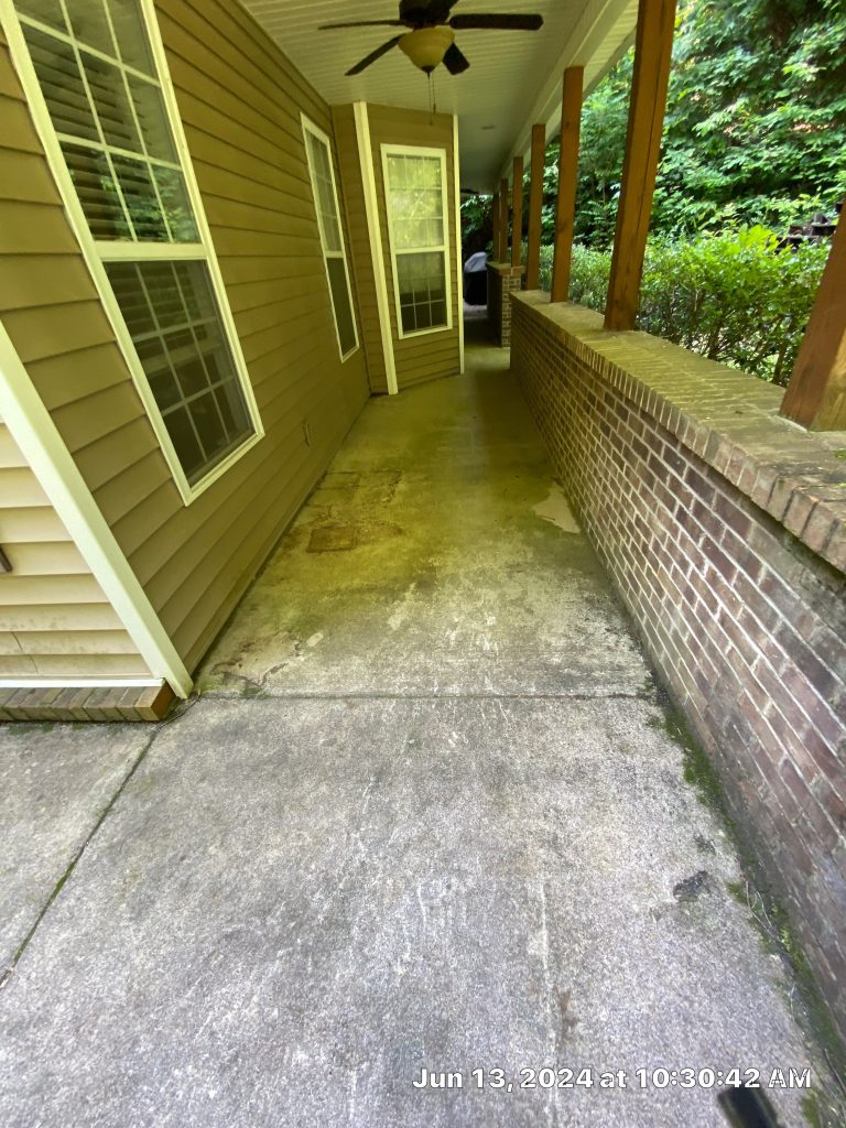 concrete patio cleaning
